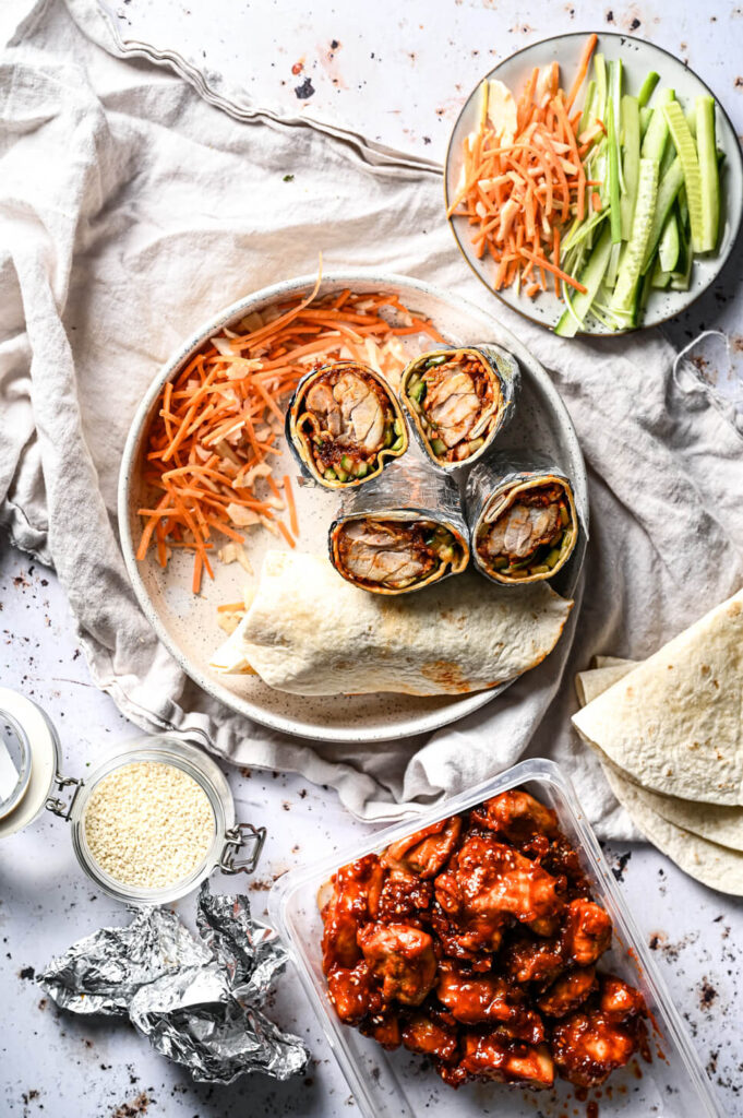 Koreaanse kip wrap
