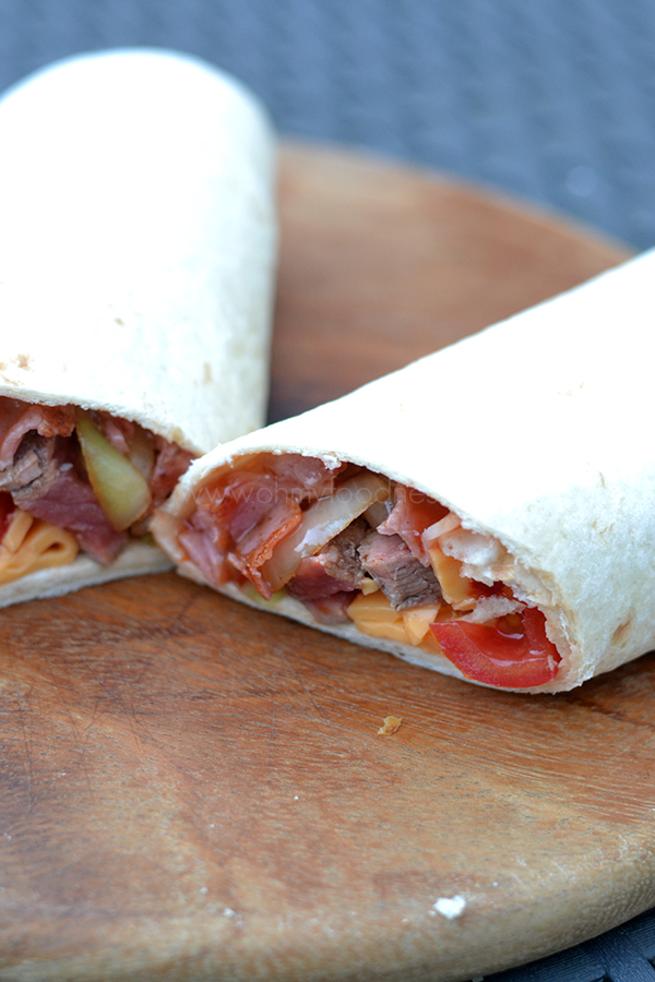 Philly cheese steak wrap